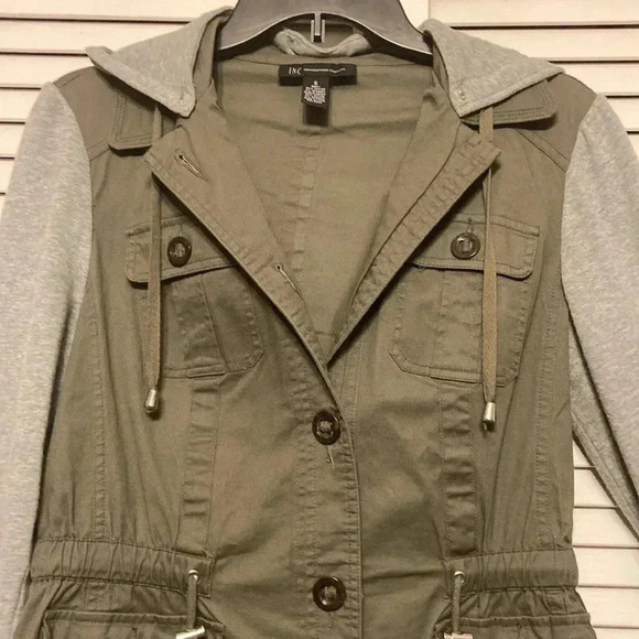 Inc international Concepts Army Green Light Jacket Size S - Picture 3 of 6